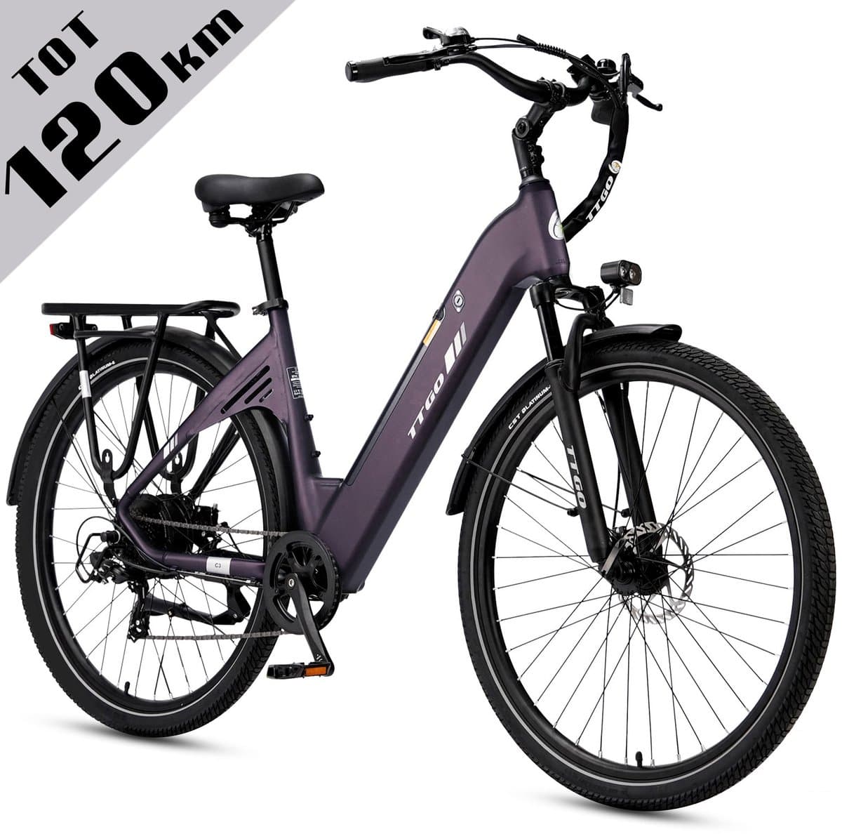 TTGO C3 stadsfiets met 648Wh-accu en lage instap