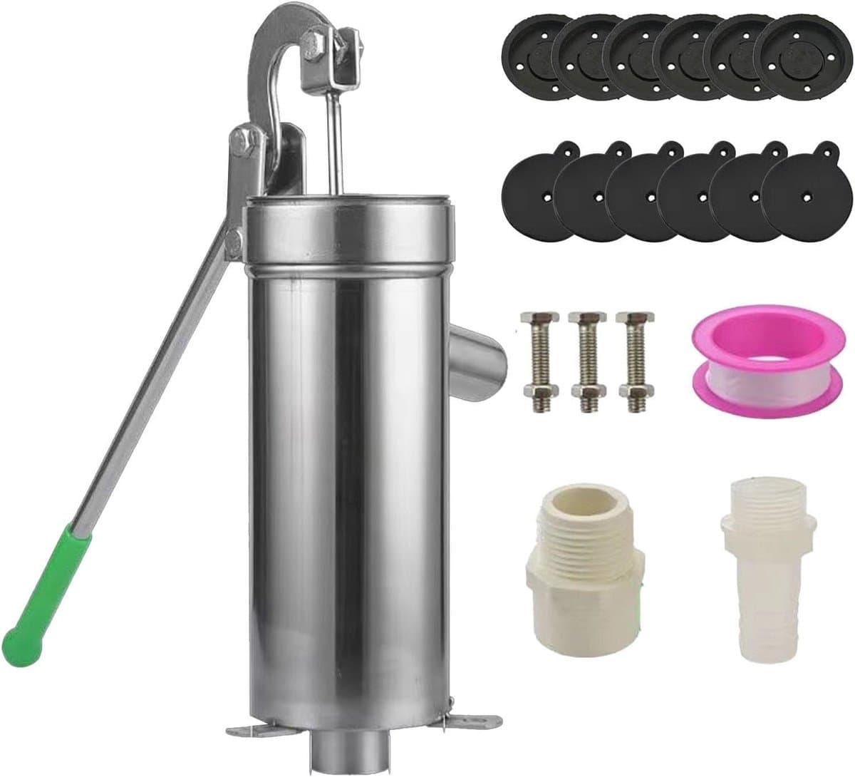Handpomp - Waterpomp Tuin - Grondwater Oppompen - Vintage Ontwerp - 1500 g - Meerkleurig thumbnail 6
