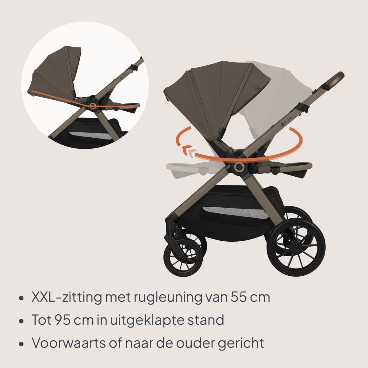 Lionelo Layla 3-in-1: reiswieg, buggy en autostoel thumbnail 3