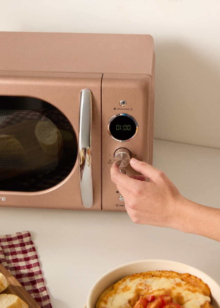 CREATE - Magnetron 20L digitale grill 900W - Mokka - MICROWAVE RETRO thumbnail 6