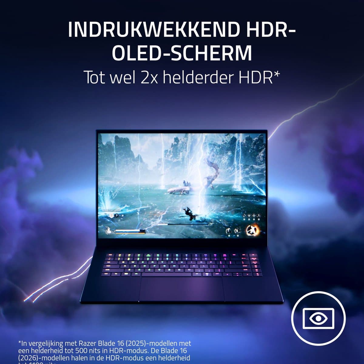 Razer Blade 16 Gaming Laptop - 16" QHD+ 240Hz OLED - Intel Ultra 9 - 64GB RAM - RTX 5090 - 2TB - QWERTY thumbnail 8