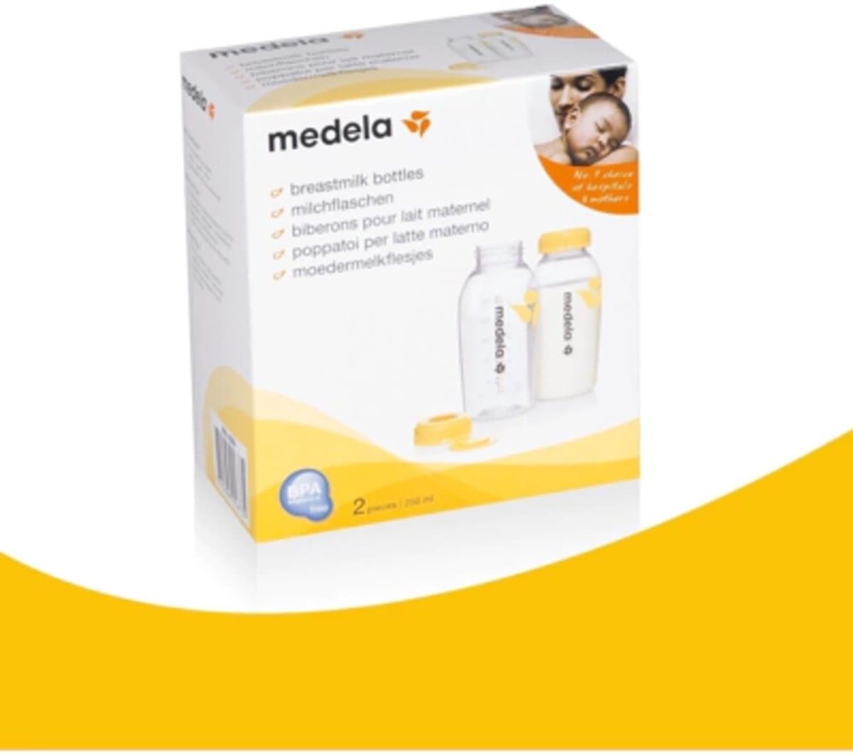 Medela Moedermelk Bewaarflesjes – BPA-vrij - Set van 2x 250 ml per fles thumbnail 8