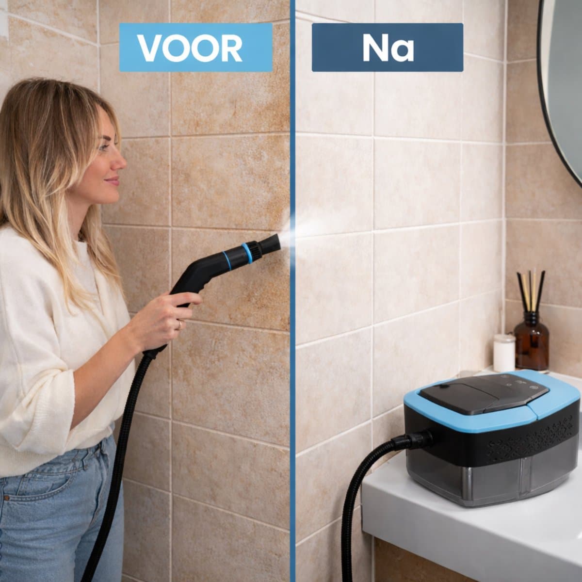 Kymo Stoomreiniger Pro - Handstomer - Tapijtreiniger - Handstoomreiniger - Vlekkenreiniger voor Vloer en Badkamer - Kledingstomer - Keuken Stoomreiniger - 1500W - 4 Bar Stoomdruk - Meubelreiniger thumbnail 6