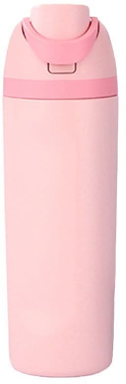 Productfoto van Geïsoleerde roestvrijstalen waterfles met rietje, 700 ml, herbruikbare sport