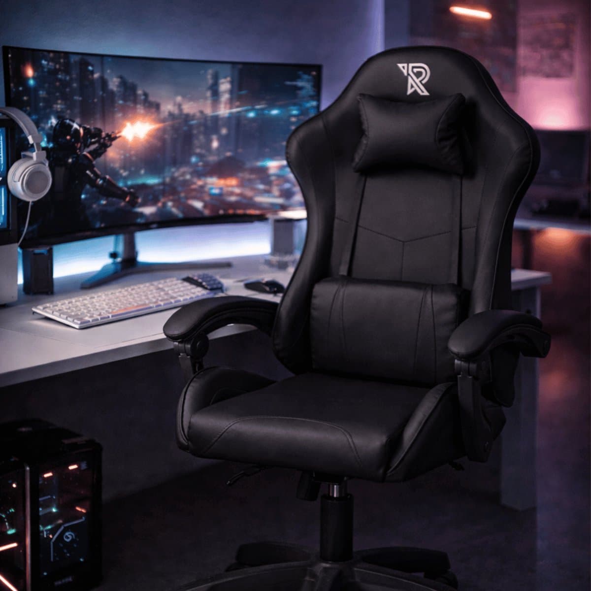 Ranqer Apollo Bureaustoel - Gaming stoel / Gaming Chair - Gamestoel - zwart thumbnail 8