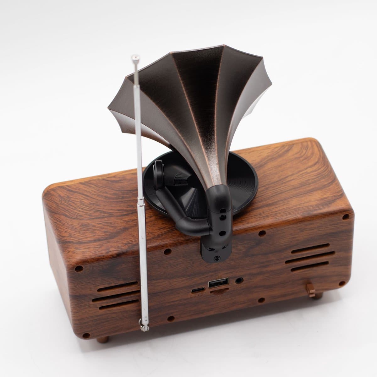 Retro Mini Dubbele Grammofoon Luidspreker - Bluetooth, 10.8W thumbnail 5