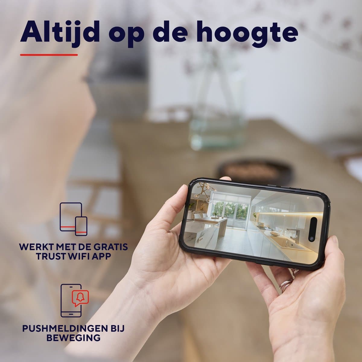 Trust IPCAM-2700 - PT-beveiligingscamera met app-bediening