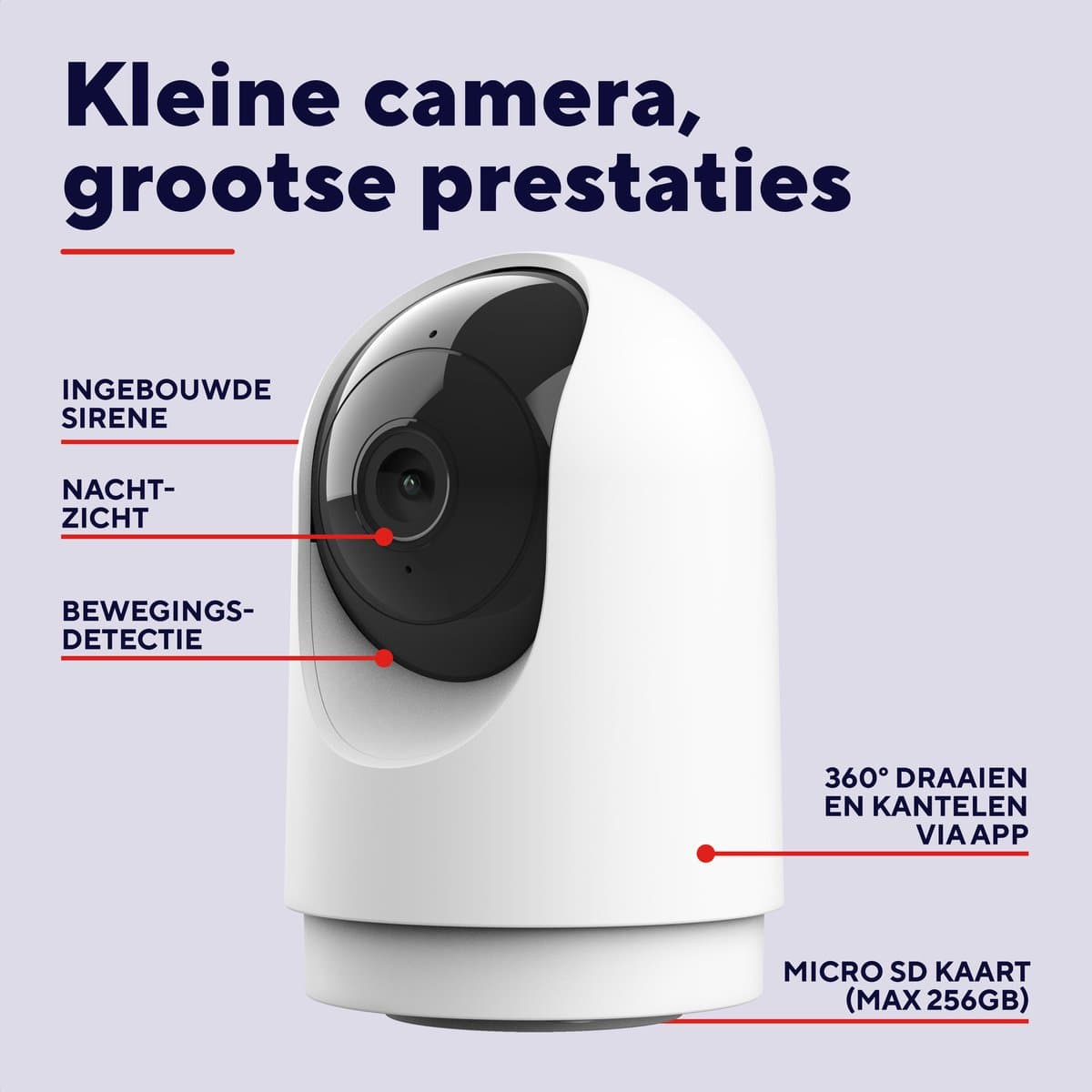 Trust IPCAM-2700 - PT-beveiligingscamera met app-bediening thumbnail 3