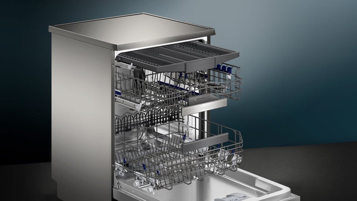 Siemens SN25EI13CE - iQ500 - Vaatwasser - Vrijstaande vaatwasser - 60 cm - Anti-fingerprint - Energielabel A - varioSpeed Plus : je vaat tot wel drie keer zo snel schoon - Home Connect thumbnail 6