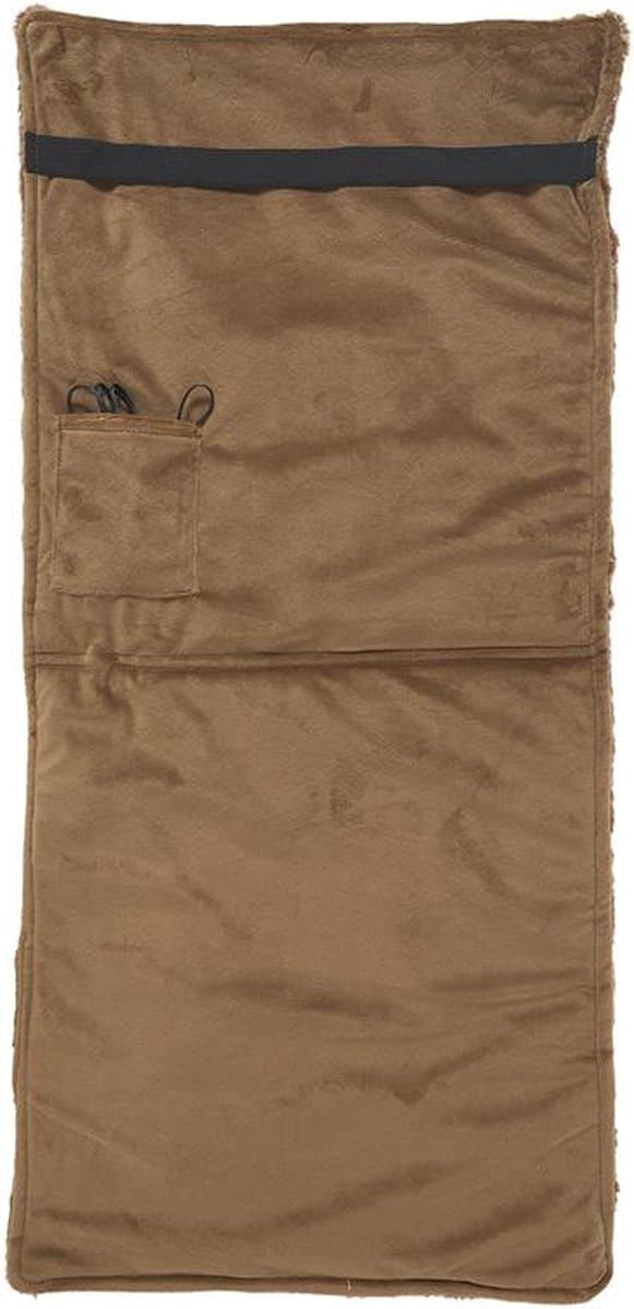 Verwarmd Stoelkleed voor Stoel met 3 Warmtestanden – Draadloos Infrarood Warmtedeken 38 x 83 cm – Bruin (inclusief powerbank) thumbnail 5