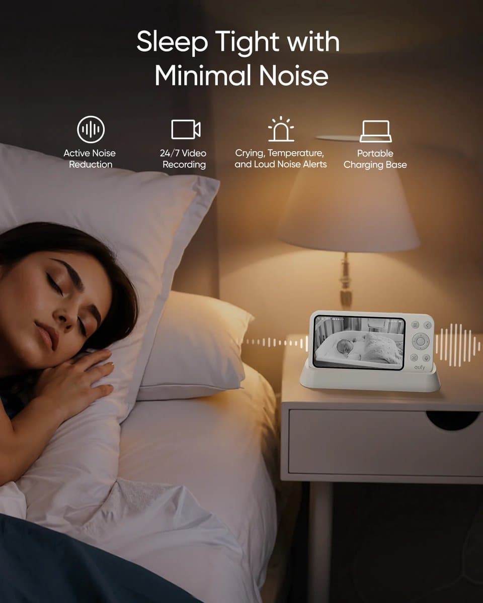 eufy Baby E21 Babyfoon: 4K, hybride Wi-Fi, 5" scherm thumbnail 5