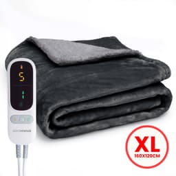 Productfoto van Seranova elektrische deken premium 160x120 fleece en sherpa