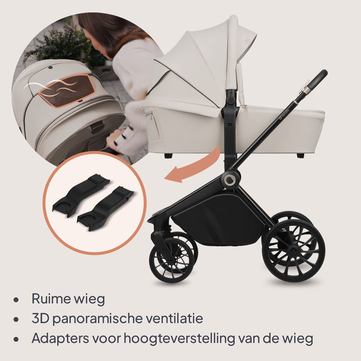 Lionelo Mika Plus 3in1 - Complete set met i-Size autostoel thumbnail 6
