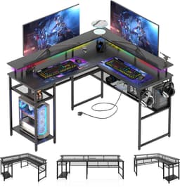 Productfoto van Gaming L-Bureau met LED Verlichting