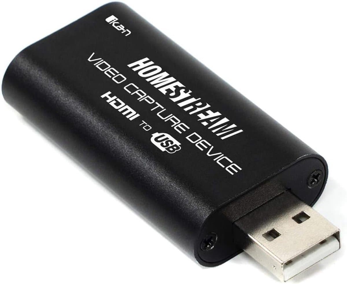 HDMI Capture Card naar USB 2.0 voor 1080p Video Opname (DSLR, Camcorder, Action Cam)
