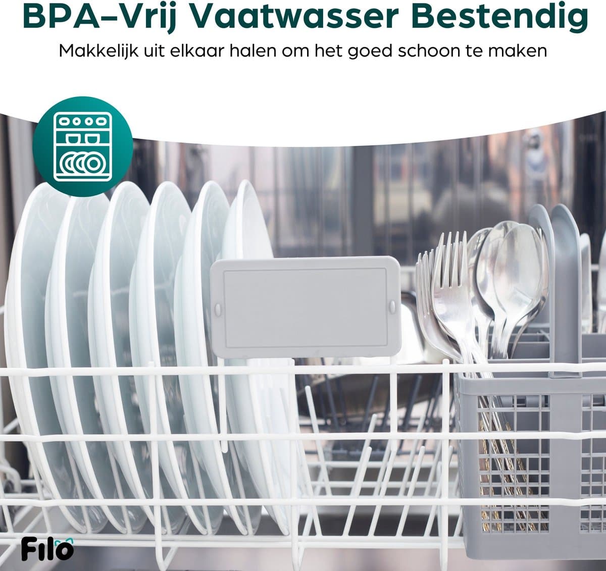 Filo Fluisterstille RVS Drinkfontein Kat & Hond 3.2L + 2 Filters & Schoonmaakstaafje - Waterfontein Kat - Kattenfontein - Fontein - Waterbak - Waterfontijn Katten - Drinkfontijn - Honden thumbnail 2