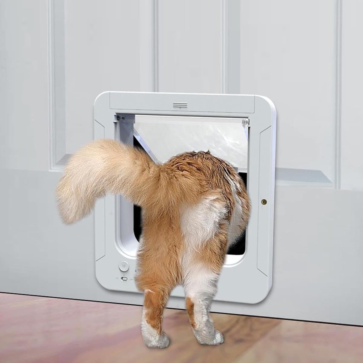 Slim Huisdierluik - Elektronisch Kattenluik - Huisdier Toegang - Microchip Geactiveerd - 26 cm thumbnail 2