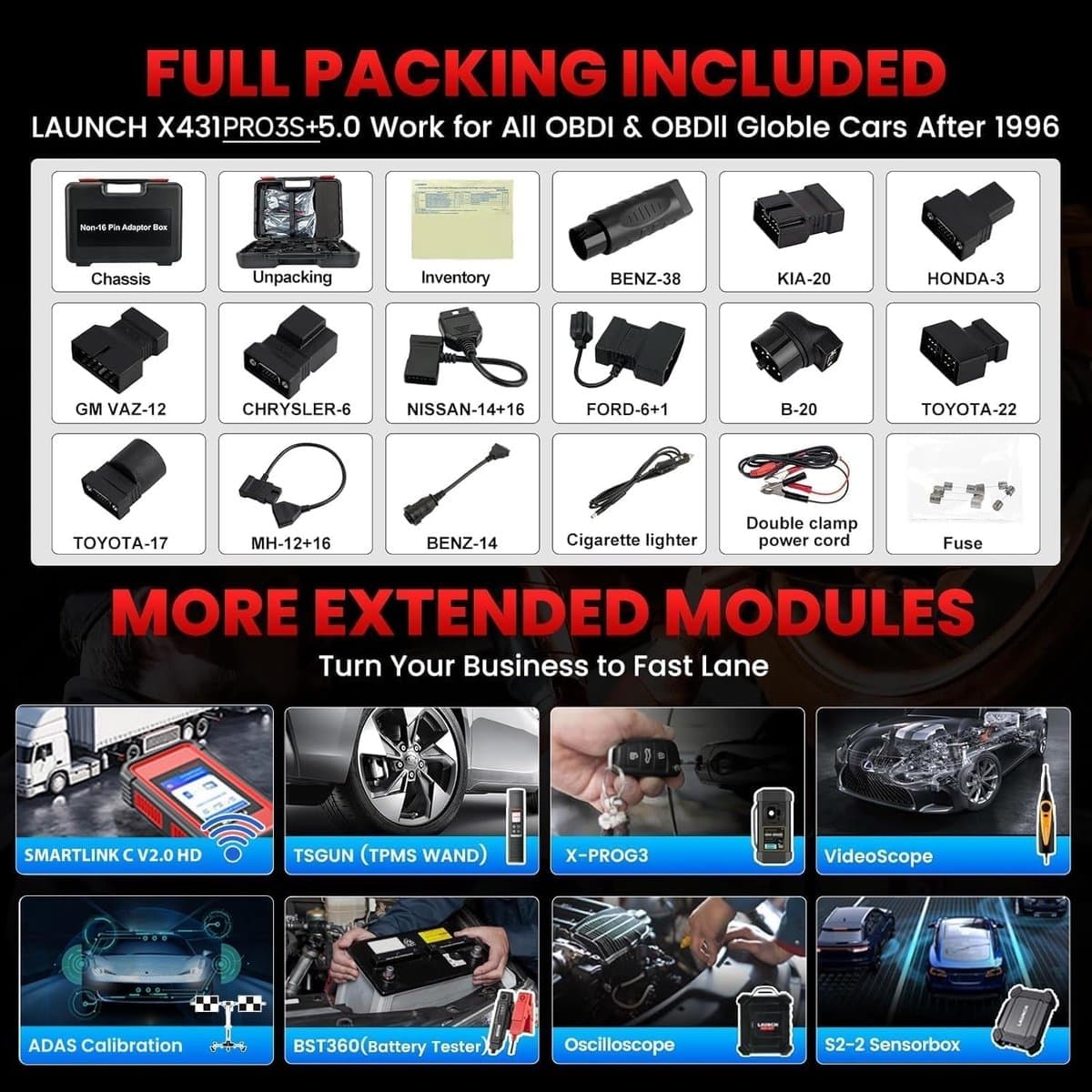 Autodiagnose Apparatuur – OBD2 Scanner – Diagnoseapparaat Auto – Auto Uitleesapparaat – Codelezer Voertuig – Bi-directionele Besturing – Online ECU Codering thumbnail 8