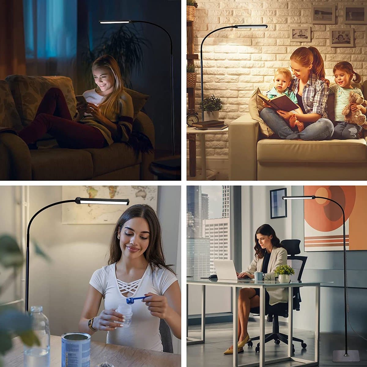 MUPOO Dimbare LED Vloerlamp - Flexibel verstelbaar, 10W USB thumbnail 7