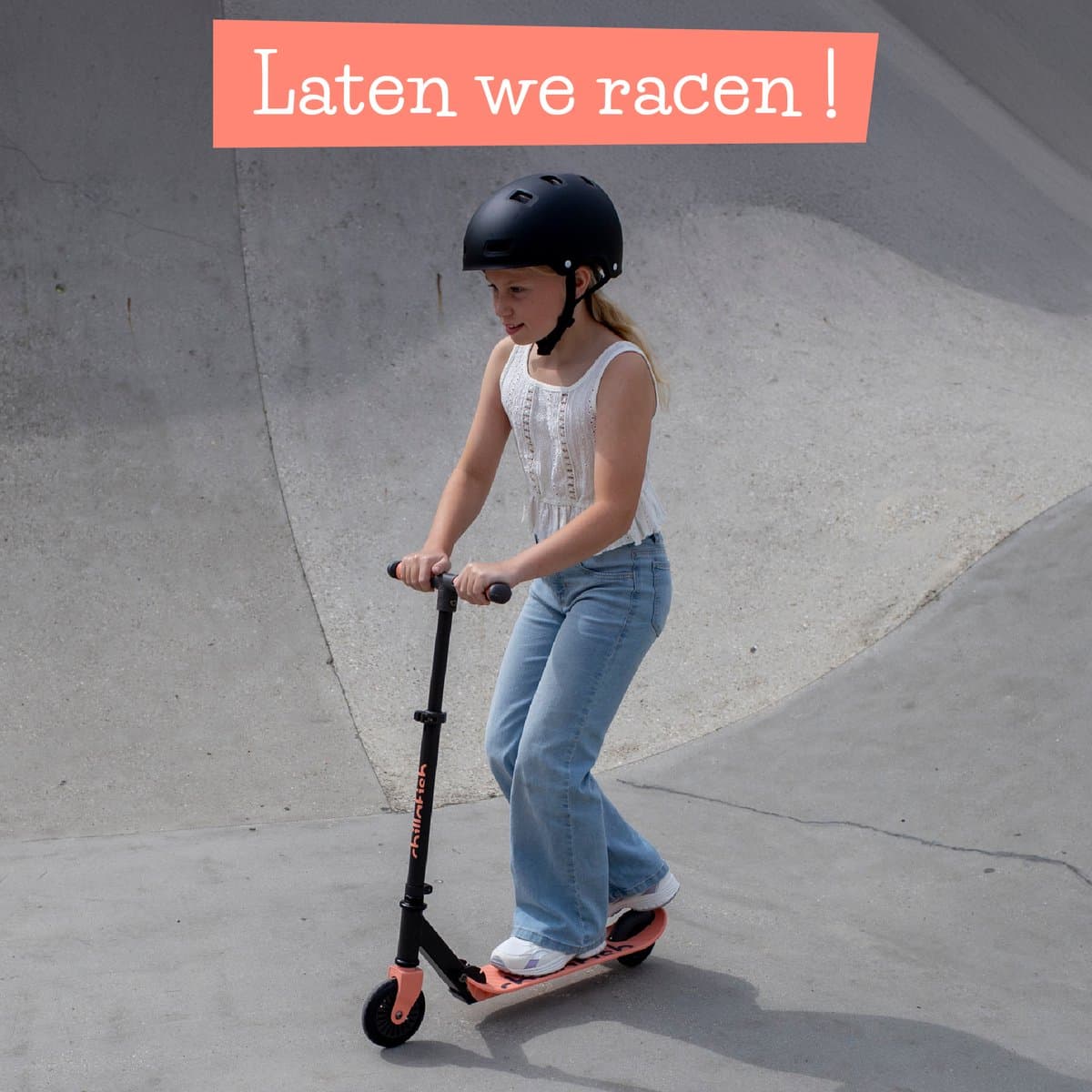 Chillafish Kinderstep jongen en meisje vanaf 5 jaar met voetrem - Oranje Roze - Step met verstelbaar stuur - Opvouwbaar en lichtgewicht met ABEC-5 wielen - Model Flexxi thumbnail 5
