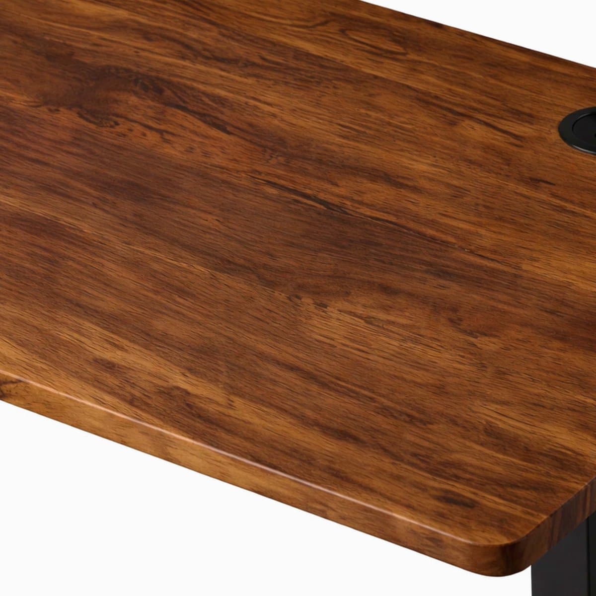 Zit sta bureau - 160 x 60 cm - hoogte verstelbaar - bruin-zwart thumbnail 3