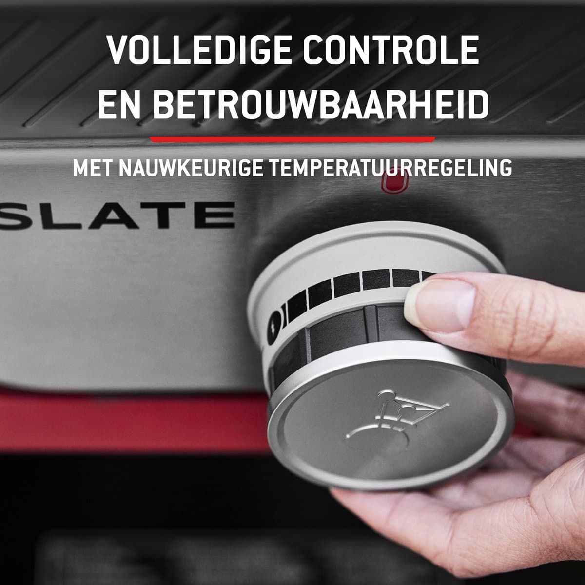 Weber Slate Plancha - 56 cm Bakplaat - Gasbarbecue - 2 Branders - Zwart - Verstelbare poten - Deksel voor bescherming - Bereikt tot 260 °C - Porselein geëmailleerde bakplaat met anti-aanbaklaag thumbnail 8