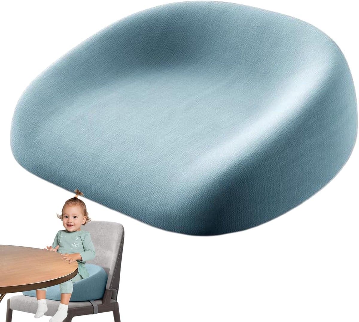 Kinder Booster Stoel - Draagstoel Kinderen - Veilig Eten - Afneembaar Ontwerp - 38x35 cm - Blauw - afbeelding 1
