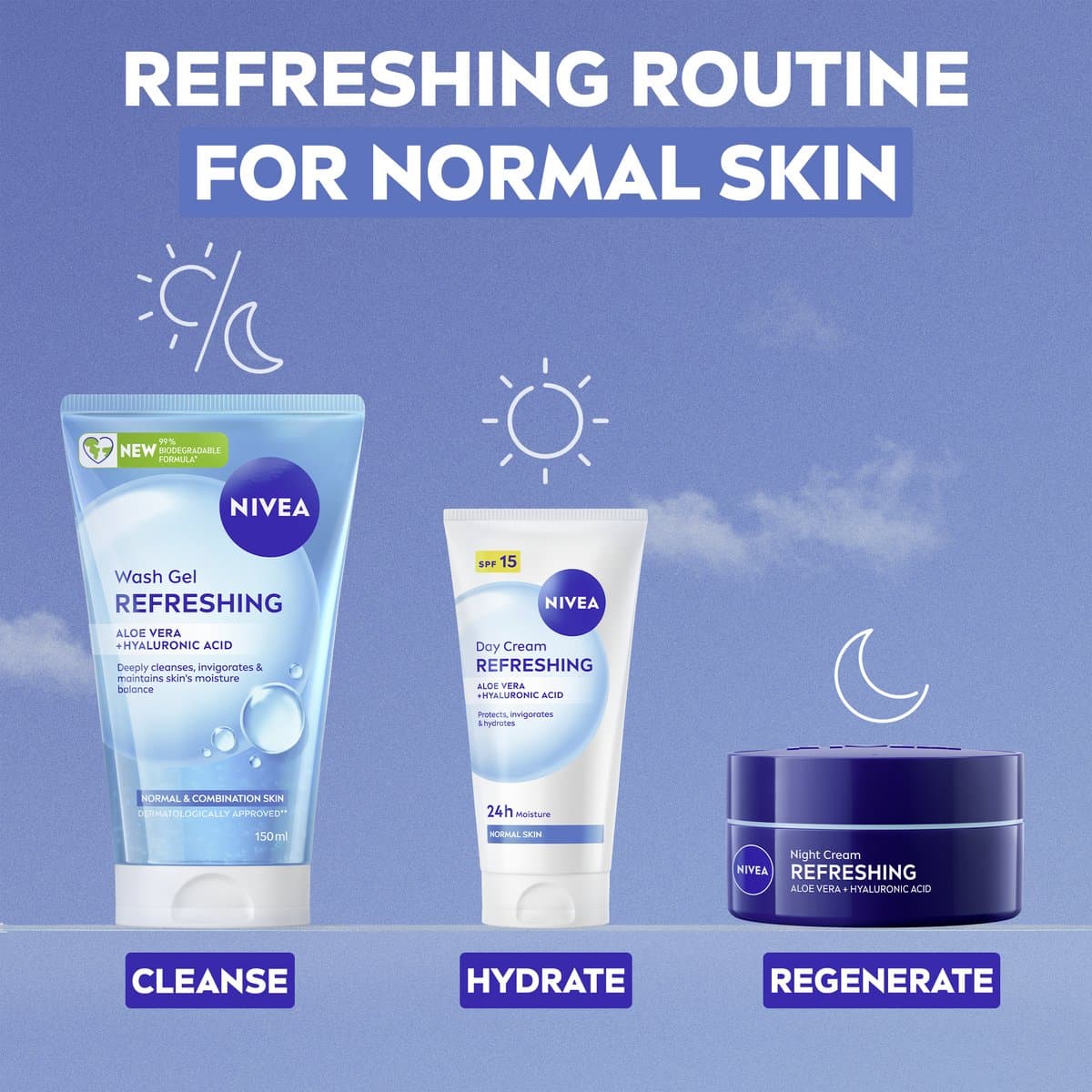 NIVEA Essentials Verfrissende Reinigingsgel Normale Huid - Gezichtsreiniger - Met Vitamine C & E - Cleanser - Gezicht Wassen - 150 ml thumbnail 3