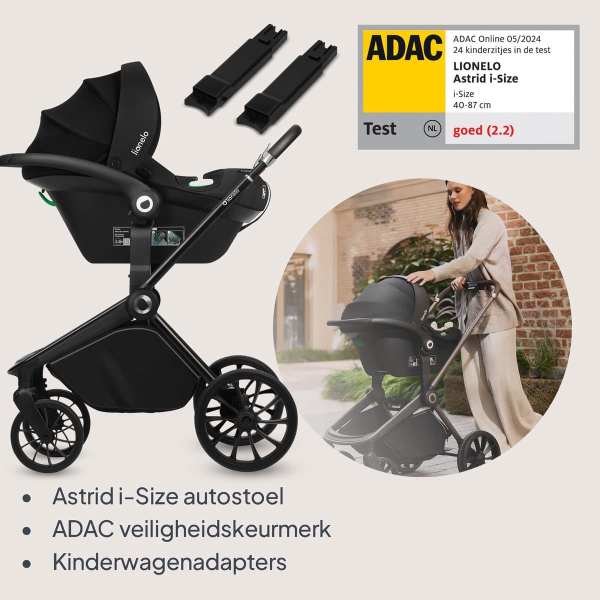 Lionelo Mika Plus 3in1 - Volledig systeem van geboorte tot 4 jaar thumbnail 8