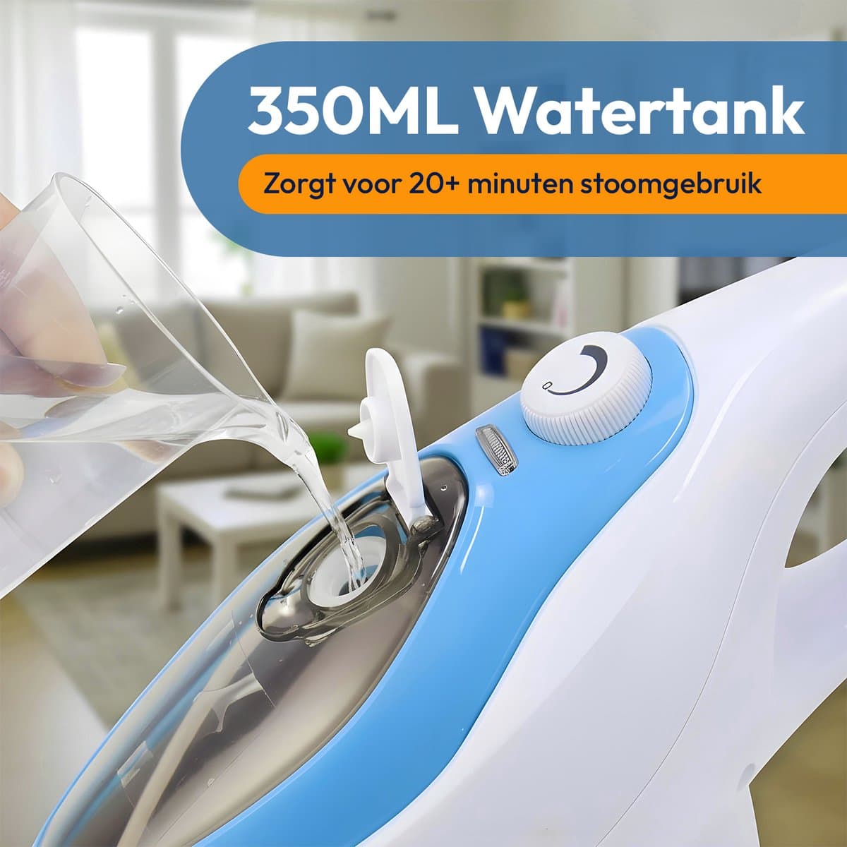 BOLLIT Hoge Druk 2 in 1 Stoomreiniger - Handstomer - 1500W 16 in 1 - Vlekkenreiniger - Voor Alle Vloeren, Bank, Badkamer En Tapijt Reinigen thumbnail 4