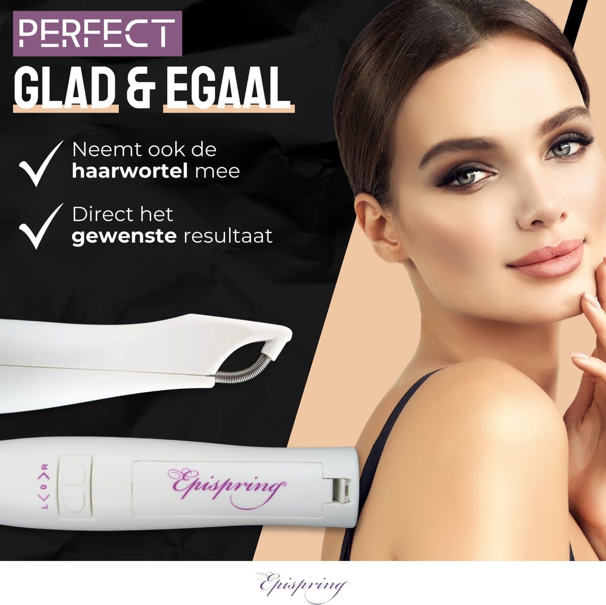 Epispring® Amazing- Epileerapparaat Dames - Ontharingsapparaat Dames - Gezichtsepilator voor vrouwen - Ladyshaver - Ontharing gezicht - Ontharing wenkbrauwen - Gezichtsontharing dames thumbnail 7