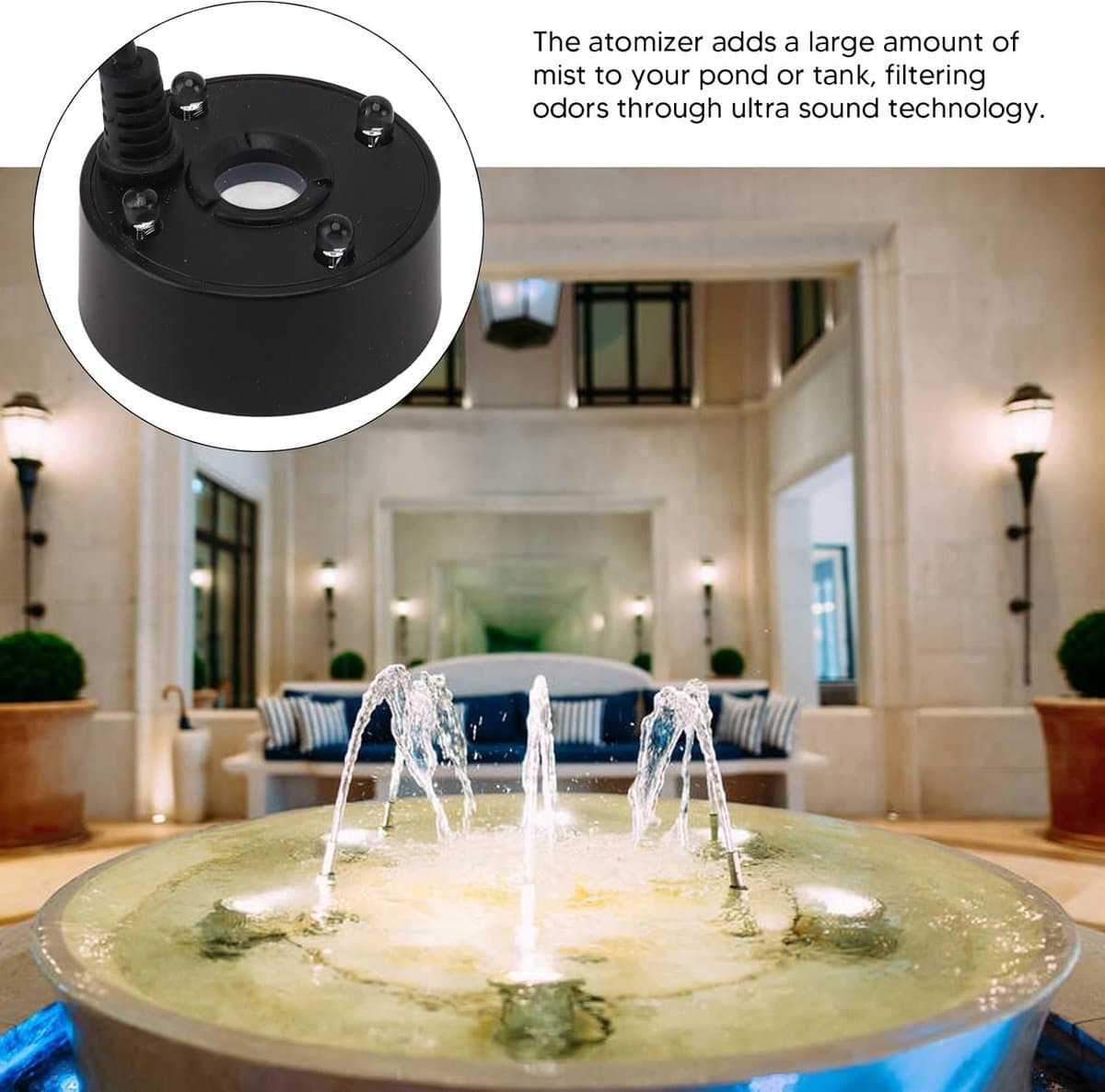 Mist Maker - Fog Generator - Ultrasonic Technologie voor Aquarium Decoratie - USB Kleurige LED Verlichting - 5V Ultrasonisch thumbnail 6