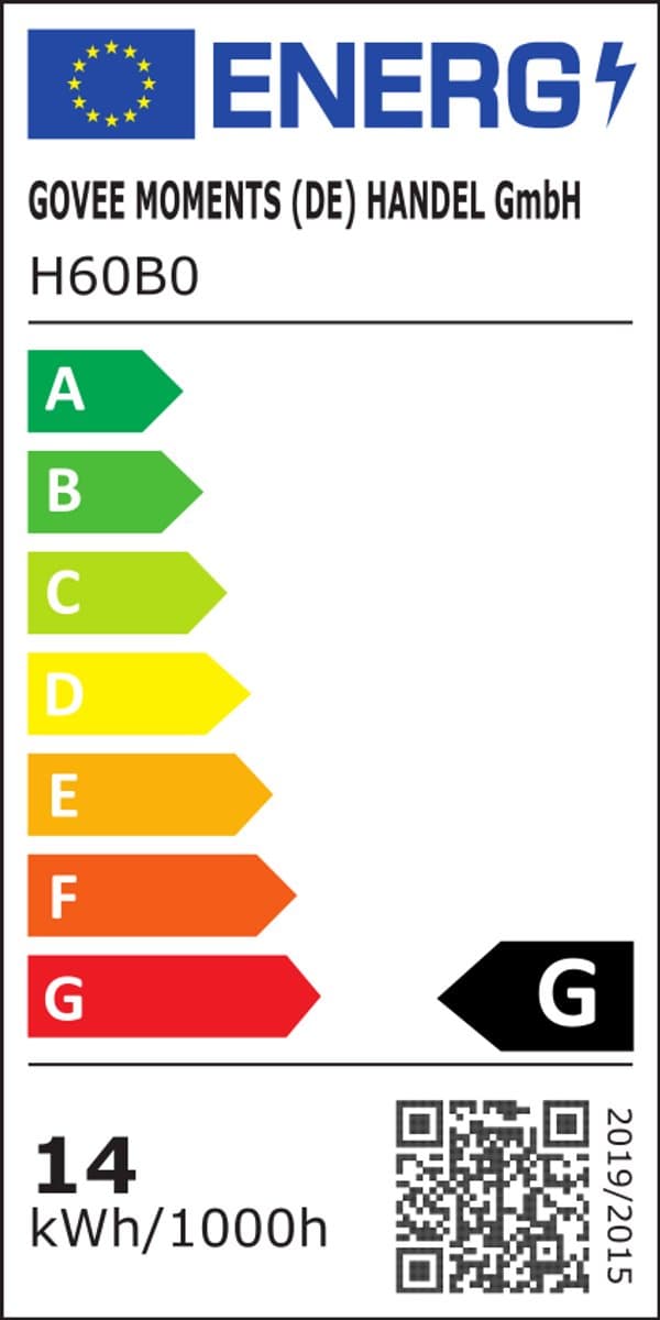 Govee slimme vloerlamp 170 cm Matter RGBICWW - ripple wall wash verlichting - drie lichtzones - projectieverlichting thumbnail 2