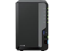Synology DS225+ 2Bay 8TB NAS met 2x 4TB Synology Plus HDD