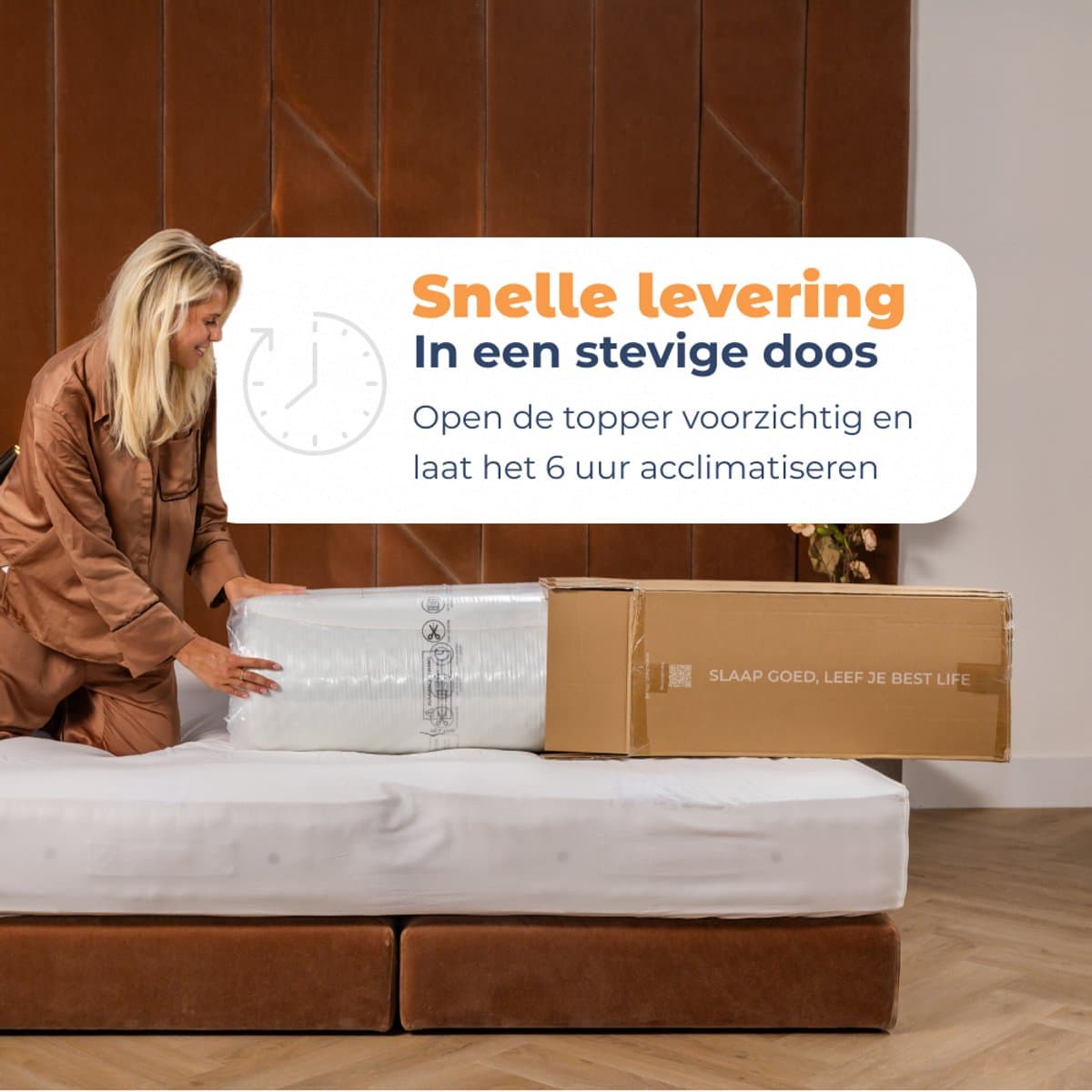 Best Life Matras Topper 140x200 - Topdekmatras - Tencel - Topmatras 6 CM thumbnail 8