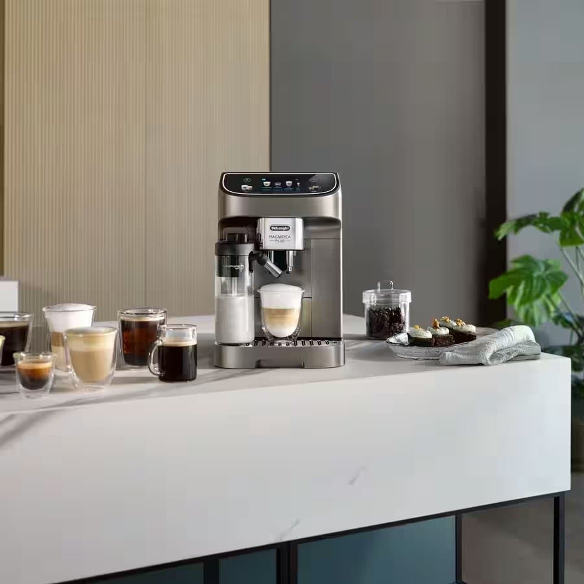 Delonghi Magnifica Plus ECAM320.70.TB - Volautomatische espressomachine - Titanium zwart thumbnail 5