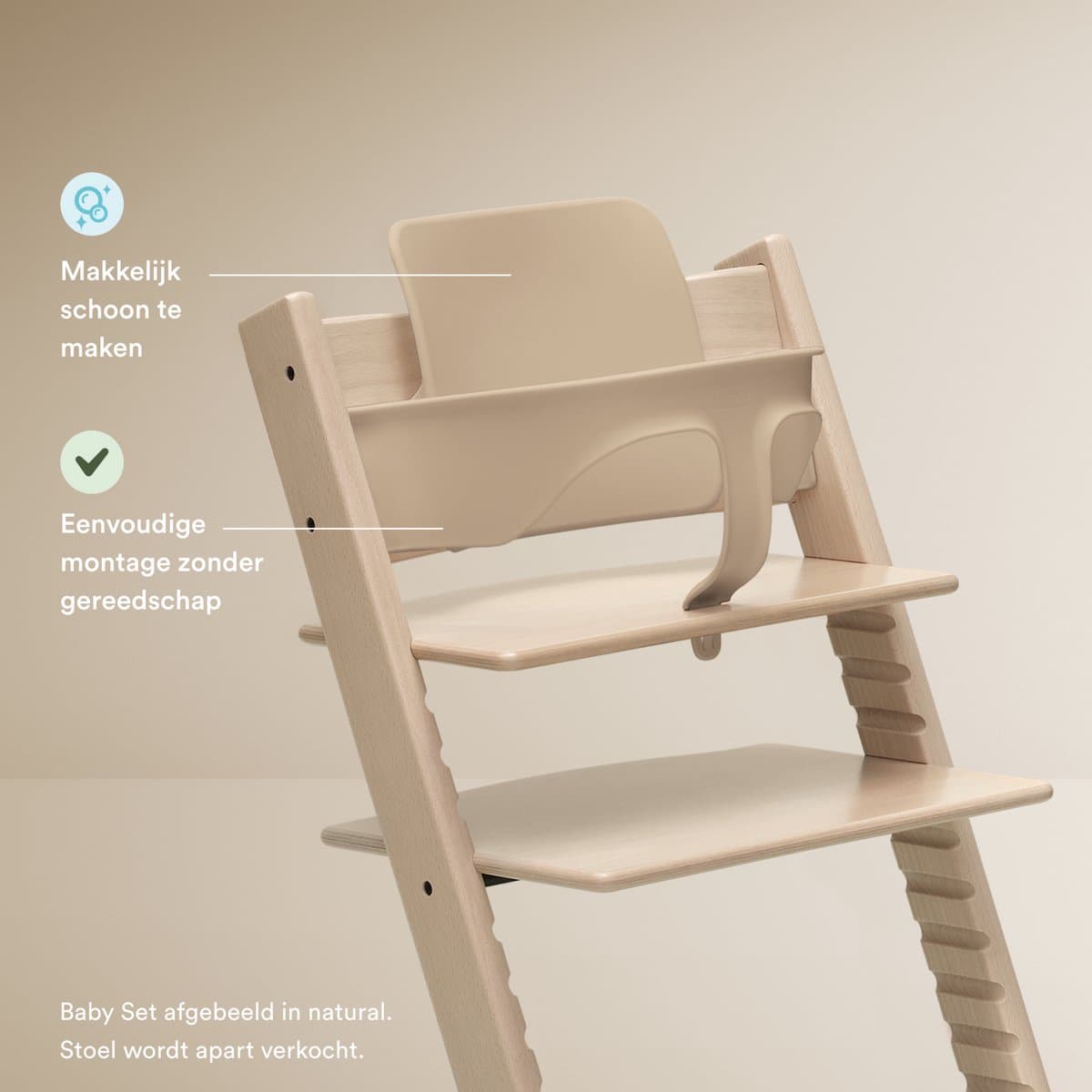 Tripp Trapp Baby Set van Stokke, Zwart - Maak van de Tripp Trapp-stoel een kinderstoel - Afneembare zitting voor 6-36 maanden - Past bij Tripp Trapp-modellen van na mei 2006 thumbnail 4