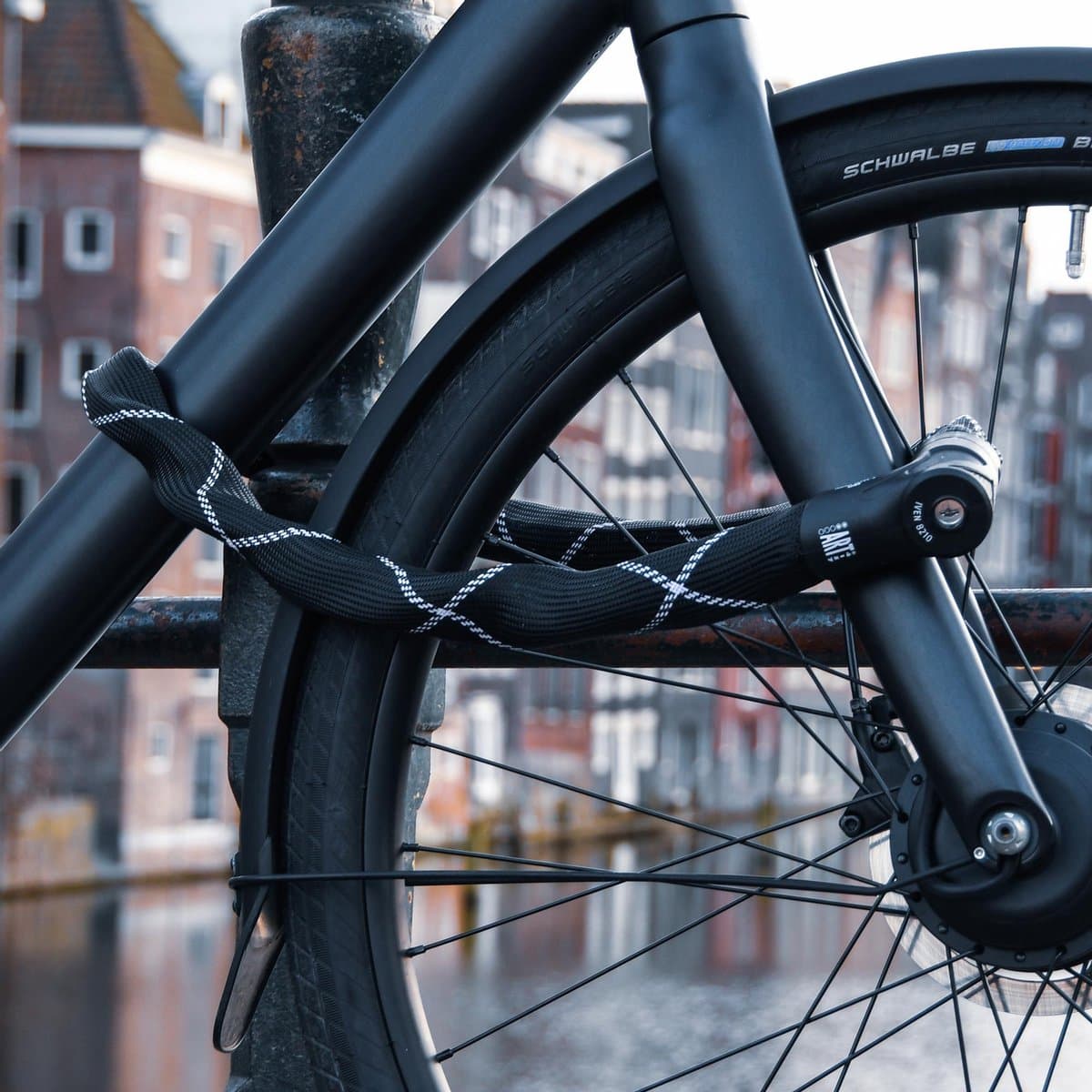 ABUS Iven Chain 8210 kettingslot - fietsslot van gehard staal - met kunstvezelcoating - ABUS veiligheidsniveau 10 - 140 cm - zwart thumbnail 5