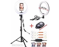Selfie Ringlamp Met Spiegel & Tripod