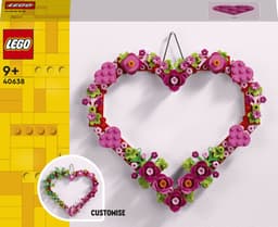 Productfoto van LEGO 40638 Hartvormige versiering - seizoensgebouwde decoratie
