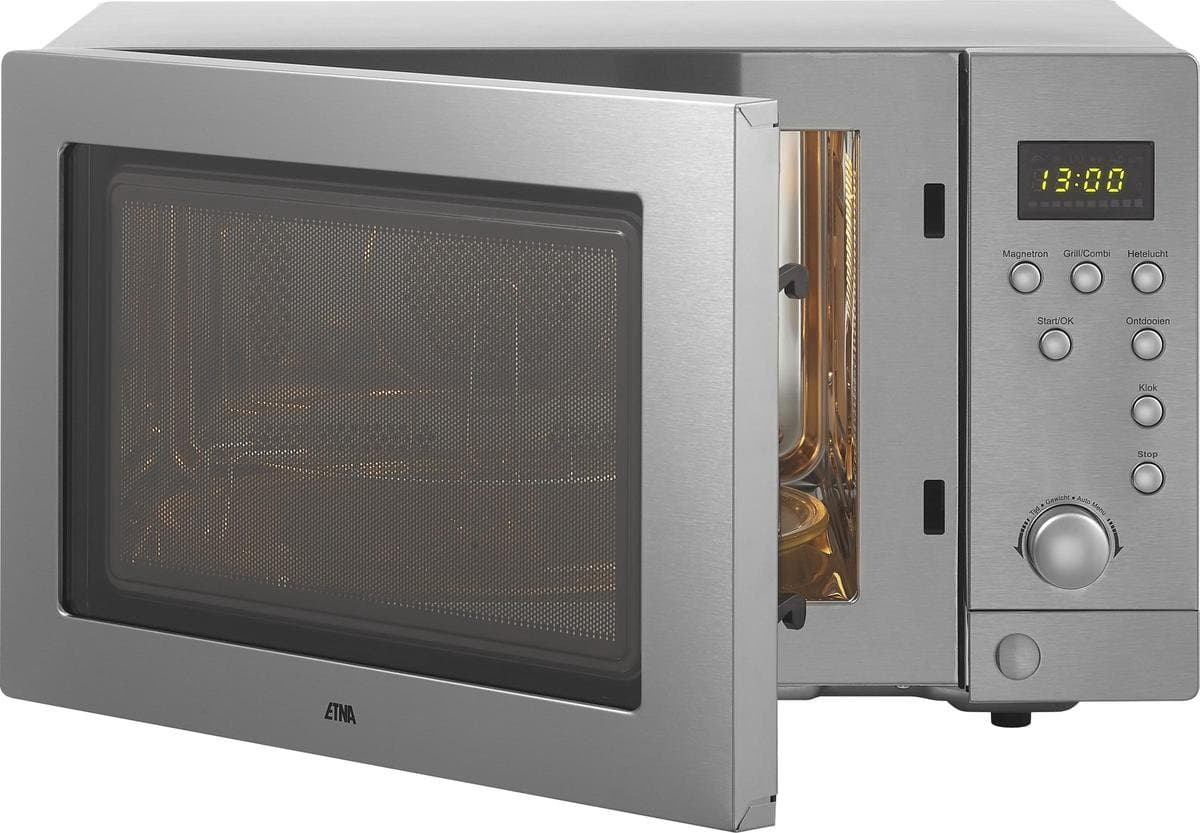 ETNA ECM243RVS - Combi-magnetron - Vrijstaand - 900 watt - 25 liter - RVS thumbnail 4