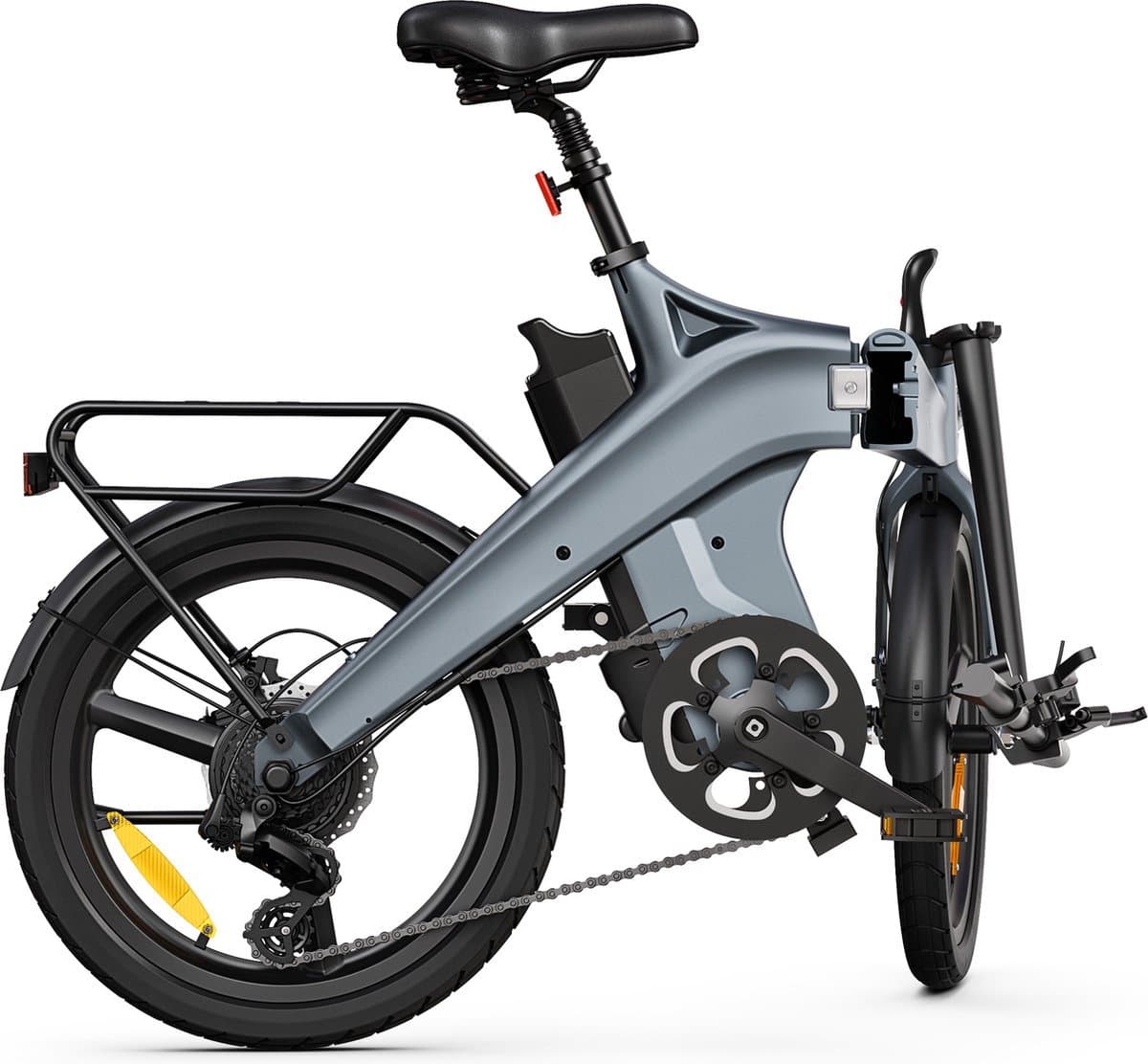 DYU T1 20 Inch Elektrische vouwfietsen - Elektrische fiets - Draagbare e-bike voor woon-werkverkeer in de stad - max. snelheid 25 km/u - 250 W motor, 55 km actieradius - LED-verlichting en LCD-display - IP54 Waterproof thumbnail 8