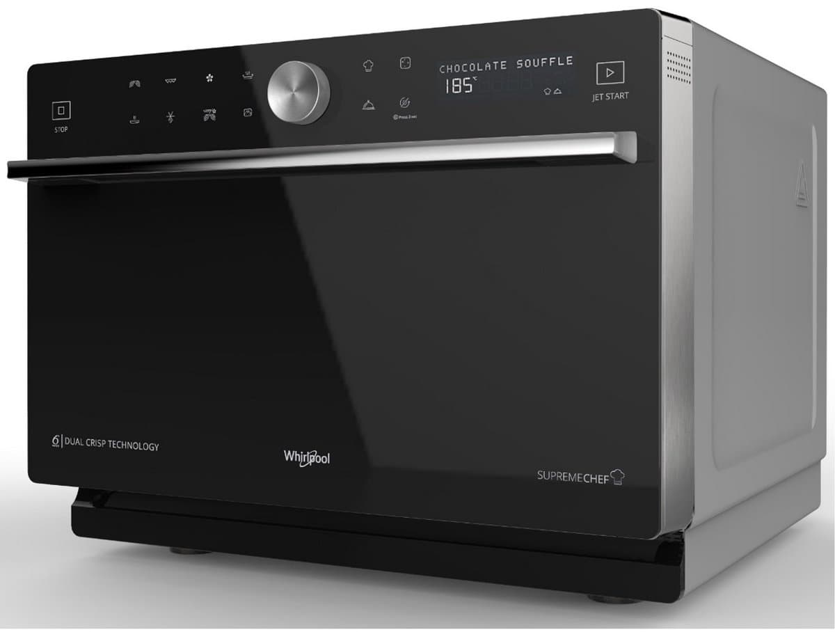 Whirlpool Supreme Chef MWSC 9133 SB - Combimagnetron - 33 liter - 1000 watt - Zwart thumbnail 5