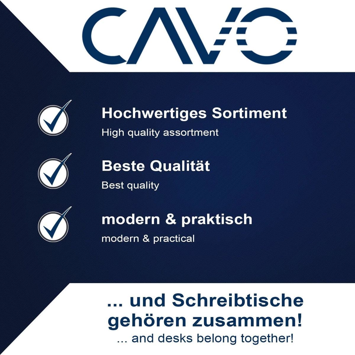 CAVO Documentlade afsluitbaar 500 x 265 x 45 mm grijs met bamboe inzet Bureaulade Kantoorlade thumbnail 5