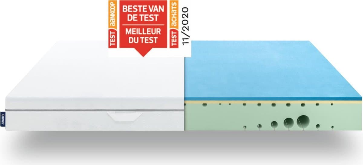 Emma Foam One Koudschuim Matras - 90 x 200 cm - Medium thumbnail 5