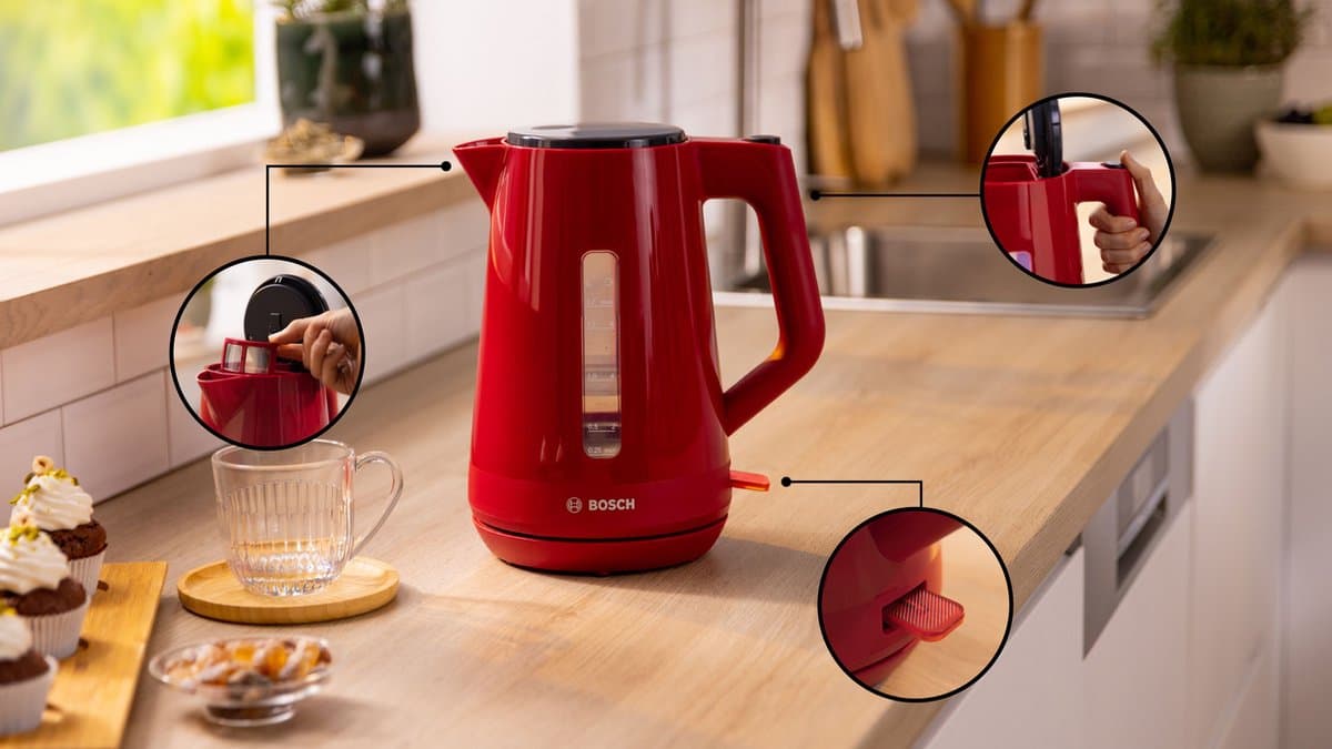 Bosch TWK1M124 MyMoment - Waterkoker - Rood thumbnail 6