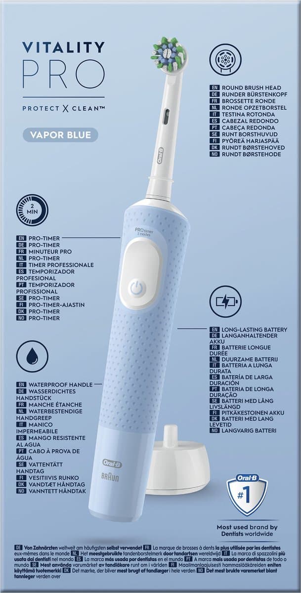 Oral-B Vitality Pro - Blauw - Elektrische Tandenborstel thumbnail 3