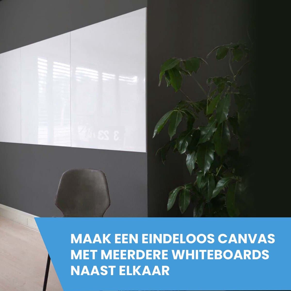 IVOL Whiteboard zonder rand 100x150 cm - Magnetisch - Frameless thumbnail 6