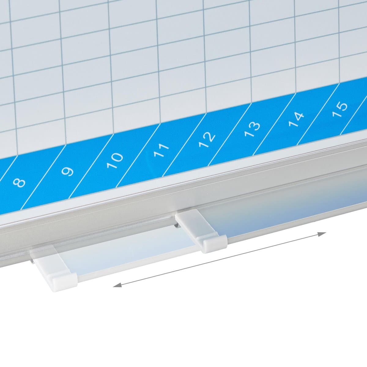 whiteboard planner - 3-jaarplanner - magnetisch - pennenbakje - 60 x 90 cm - wit thumbnail 8