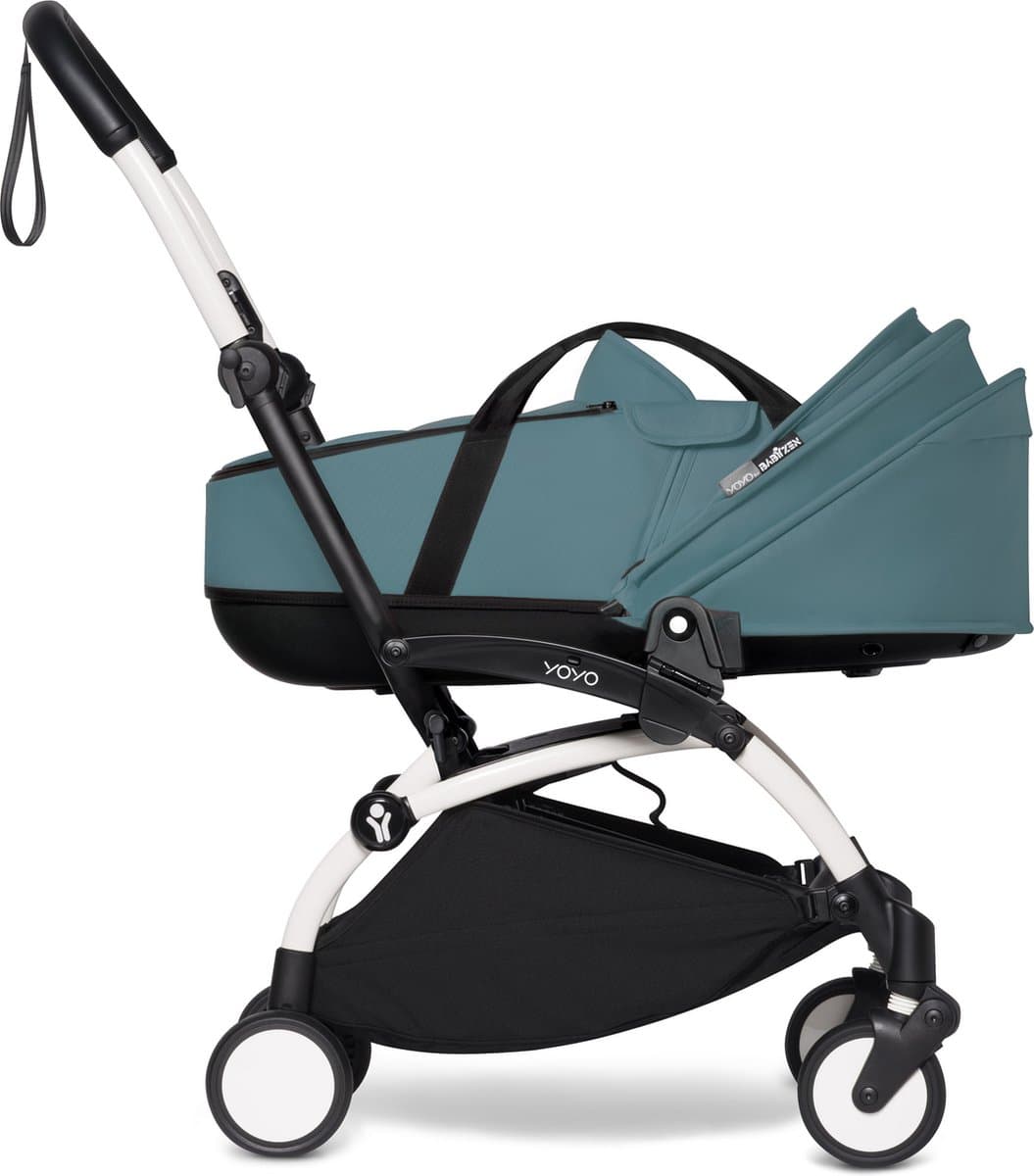 Babyzen YOYO Reiswieg, Aqua - De reiswieg bevat een dikke dubbel matras, ventilerend kuipje & zonnekap - Vereist een YOYO2 frame (apart verkrijgbaar) thumbnail 7